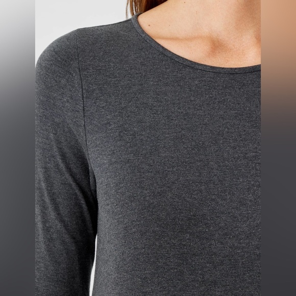 NWT Eileen Fisher Fine Jersey Jewel Neck Dress - Picture 4 of 8